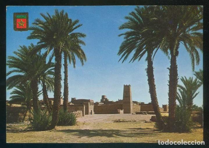 Postales: Marruecos. *Village du D&eacute;sert* Ed. Fisa-Komaroc, Marruecos T&iacute;pico n&ordm; 1. Circulada 1978.