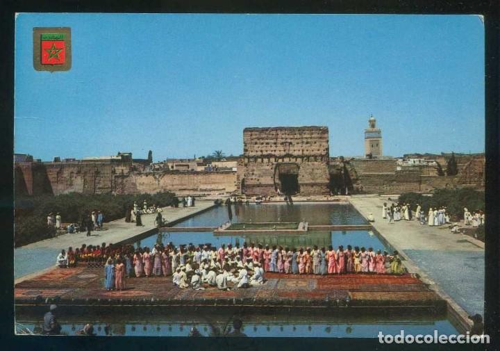Postales: Marruecos. *Groupe Folklorique* Ed. Fisa, Marruecos T&iacute;pico n&ordm; 63. Circulada 1968.