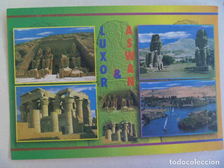Postales: POSTAL DE EGIPTO : LUXOR Y ASWAN , DISTINTOS MONUMENTOS