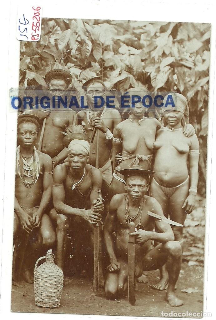 Postais: (PS-55206)POSTAL FOTOGRAFICA DE GRUPO DE INDIGENAS