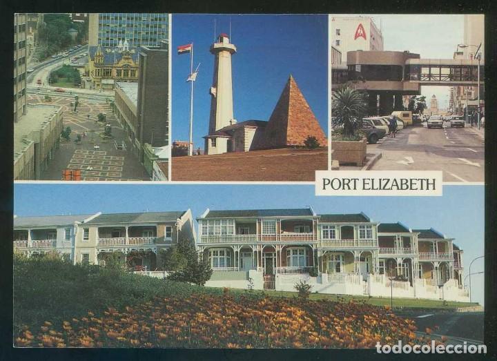 Postais: Sud&aacute;frica. Port Elizabeth. *Town Centre and Library...* Ed. Wayron P. D. n&ordm; 107. Nueva.
