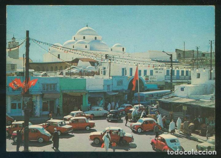 Cartes Postales: T&uacute;nez. Bab Souika. *Les coupoles de Sidi Mahrez* Ed. Carthage. Circulada.