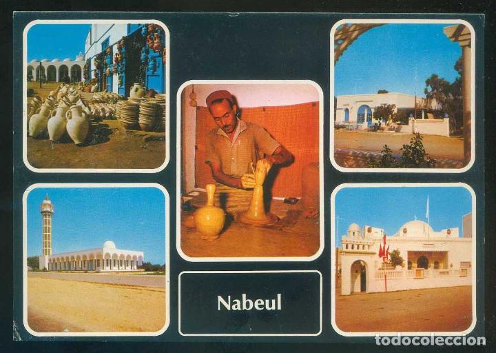 Cartes Postales: T&uacute;nez. Nabeul. *Vues de Nabeul* Ed. H. Ismail n&ordm; HO 112. Nueva.