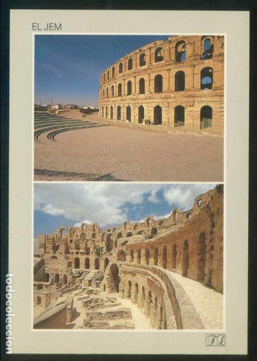 Cartes Postales: T&uacute;nez. El Jem. *L'Amphith&eacute;&acirc;tre...* Ed. Tunisie Lumiere n&ordm; 412. Nueva.