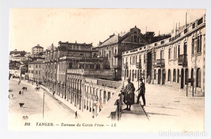 Postais: TARJETA POSTAL TANGER. TERRASSE DU CERCLE PRIVE. N&ordm; 102. LL.