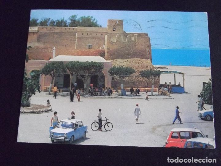 Postais: AFRICA-V45-TUNISIE-HAMMAMET-LA GRANDE PLACE-CIRCULADA