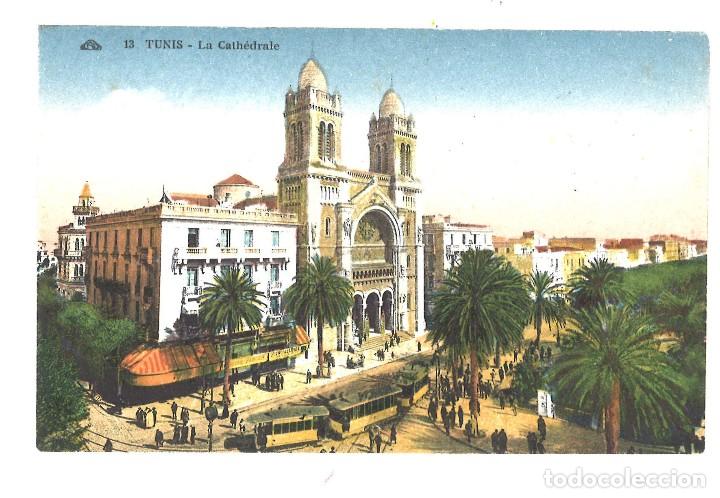 Postales: Tunez. Tunis. La Cathedrale - Foto 1