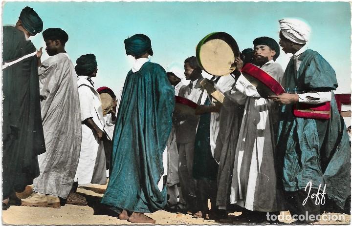 Postais: MARRUECOS .- MAROC PITTORESQUE .- DANSE HOMMES BLEUS N&ordm; 408 EDITION JEFF / ROBERT DIRENN