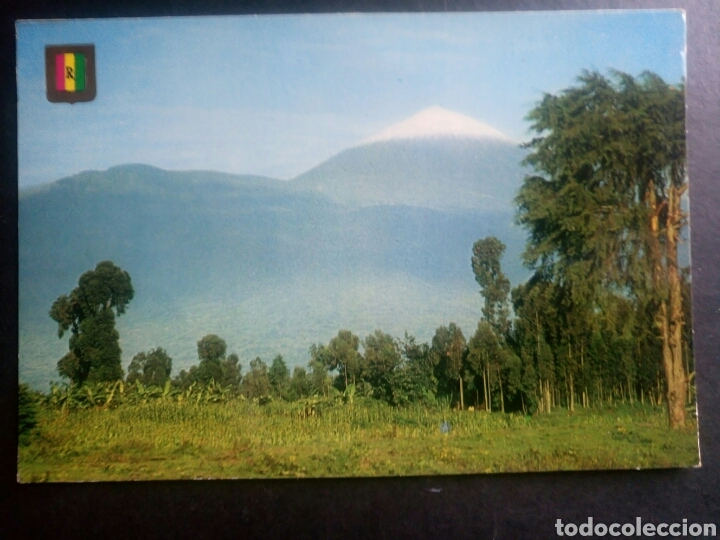 Postais: Postal Rwanda africa central el volc&aacute;n karisimbi a&ntilde;os 70