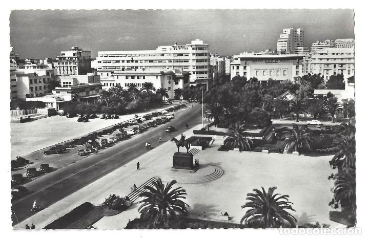 Cartes Postales: CASABLANCA.- N&ordm; 139, LA PLACE LYAUTEY, FOT. FLANDRIN- MARRUECOS. A&Ntilde;OS 60
