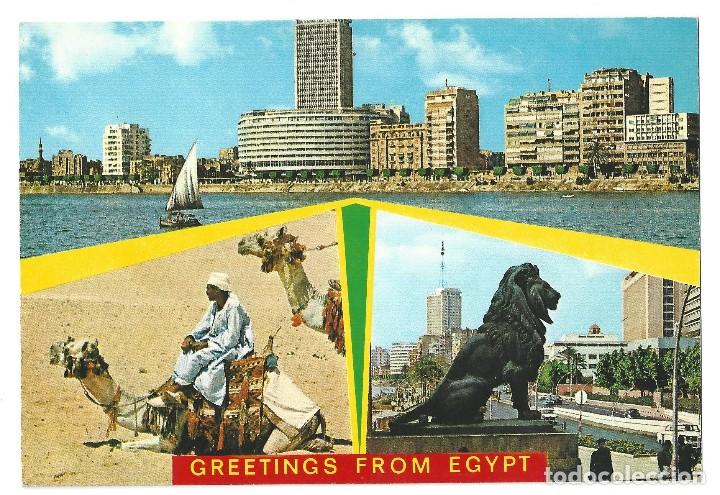 Cartes Postales: GREETINGS FROM EGYPT.- N&ordm; 316, SOUVENIR D'EGYPTE. RECUERDO DE EGIPTO- SIN CIRCULAR. A&Ntilde;OS 70