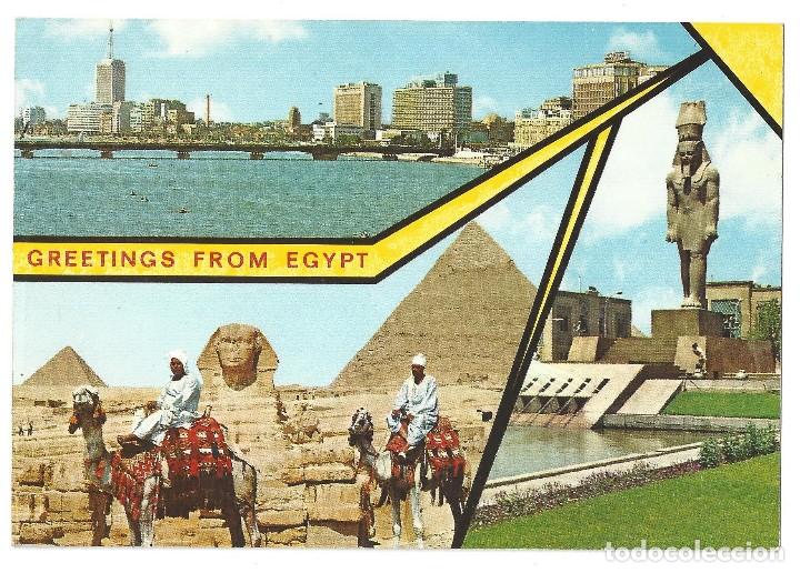 Cartes Postales: GREETINGS FROM EGYPT.- N&ordm; 311, SOUVENIR D'EGYPTE. RECUERDO DE EGIPTO- SIN CIRCULAR. A&Ntilde;OS 70