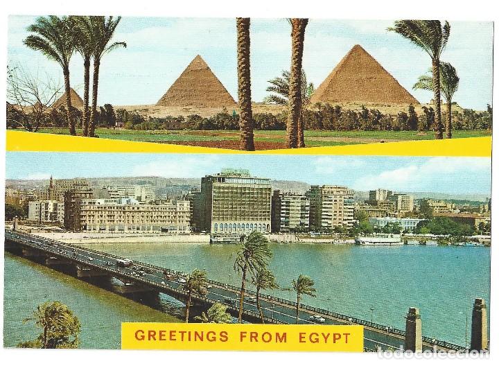 Cartes Postales: GREENTINGS FROM EGYPT.- N&ordm; 315, SOUVENIR D'EGYPTE. RECUERDO DE EGIPTO- SIN CIRCULAR. A&Ntilde;OS 70