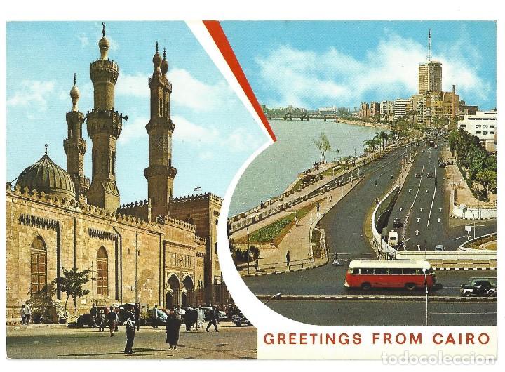 Cartes Postales: GREETINGS FROM CAIRO.- N&ordm; 306, SOUVENIR D'EGYPTE. RECUERDO DE EGIPTO- SIN CIRCULAR. A&Ntilde;OS 70