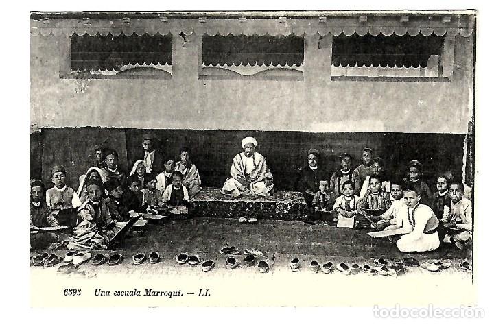 Cartes Postales: 25200- PRECIOSA Y ANTIGUA POSTAL - UNA ESCUELA MARROQUI - ESCRITA - EL 12 - 2 - 1927