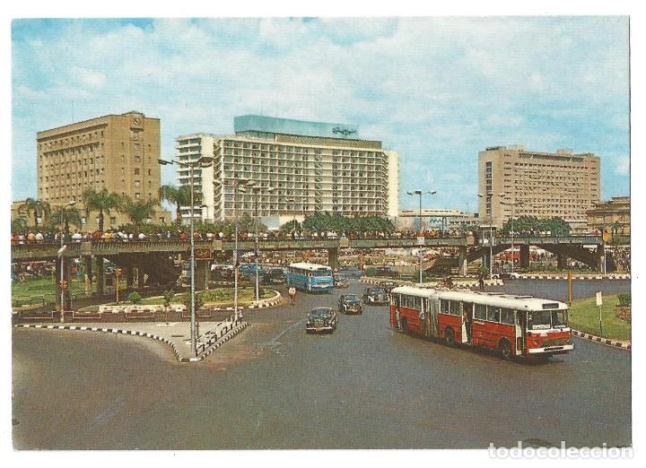 Cartes Postales: CAIRO.- EL TAHRIR SQUARE. PLAZA EL TAHRIR. EGIPTO- SIN CIRCULAR. A&Ntilde;OS 70