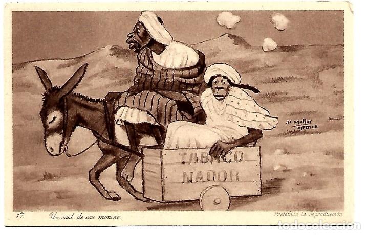 Cartes Postales: 25200- PRECIOSA Y ANTIGUA POSTAL - TRANSPORTE MORUNO - ESCRITA - EL 4 - 9 - 1926 - EDICION DE 1921