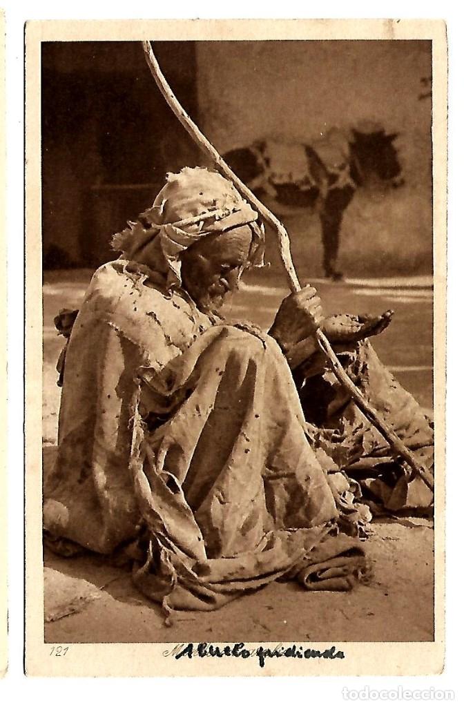 Cartes Postales: 25200- PRECIOSA Y ANTIGUA POSTAL - ABUELO PIDIENDO - ESCRITA - EL 16 - 9 - 1926 -