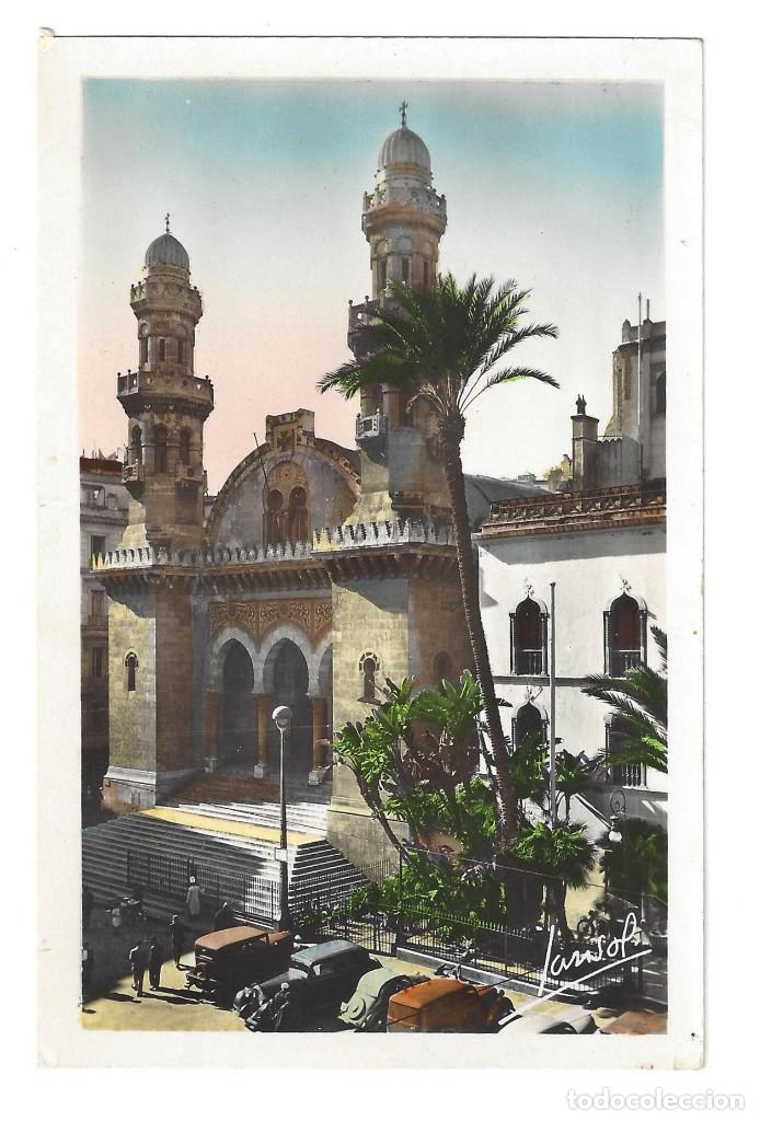 Cartes Postales: POSTAL EN COLOR- ALGER.- N&ordm; 82B, LA CATH&Eacute;DRALE, ED. GALLICE. ARGELIA- SIN CIRCULAR. A&Ntilde;OS 60