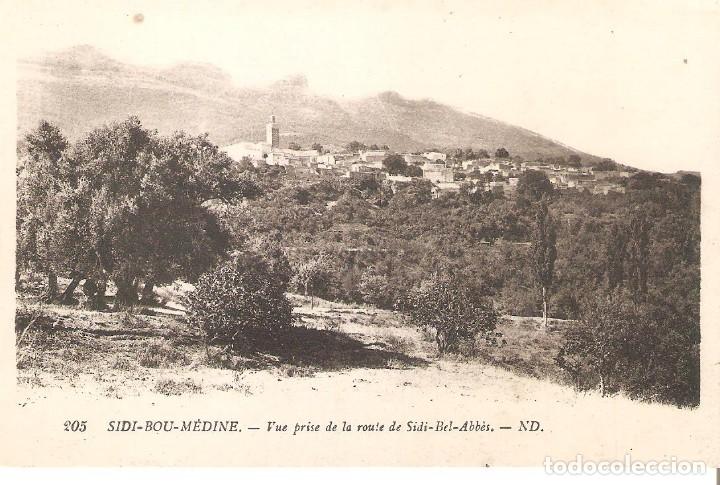 Postais: POSTAL ANTIGUA, TUNISIE, SIDI-BOU-MEDINE, VUE PRISE DE LA ROUTE DE SIDI-BEL-ABBES, SIN CIRCULAR