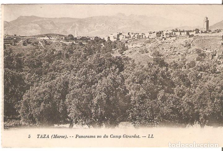 Postais: POSTAL ANTIGUA, MARRUECOS, TAZA, PANORAMA OU DU CAMP GIRARDOT, CIRCULADA CON SU SELLO