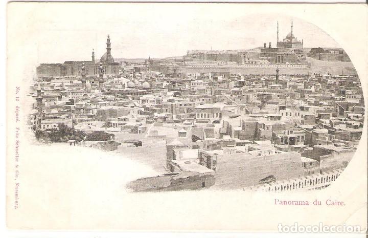 Postais: POSTAL ANTIGUA, EGYP, CAIRO, PANORMA DU CAIRE, SIN DIVIDIR, SIN CIRCULAR