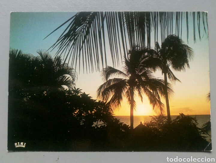 Postais: Postal africa en colores sunset atardecer escrita a&ntilde;o 1978