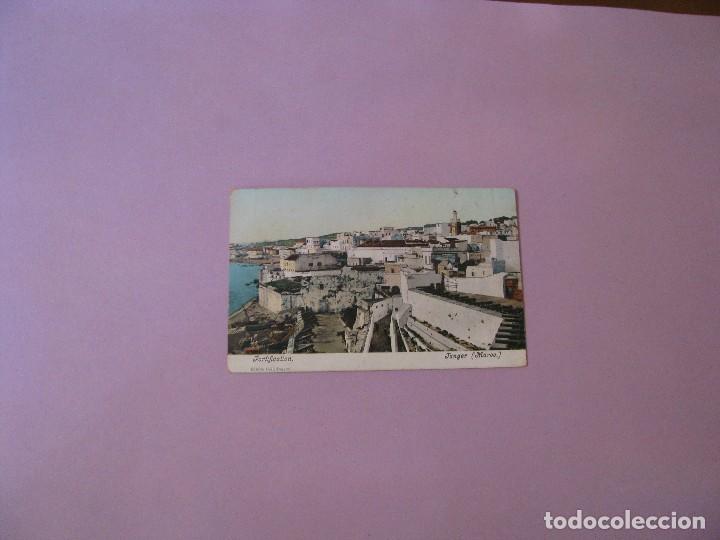 Postais: POSTAL DE MARRUECOS. TANGER, FORTIFICACI&Oacute;N. ED. HELL. CIRCULADA 1910. SIN SELLO.