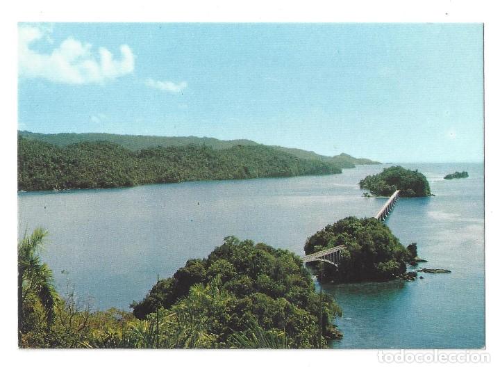 Postais: REP&Uacute;BLICA DOMINICANA. SAMAN&Aacute;.- N&ordm; 1001, CAYOS DE LA BAH&Iacute;A. ESCUDO DE ORO- SIN CIRCULAR