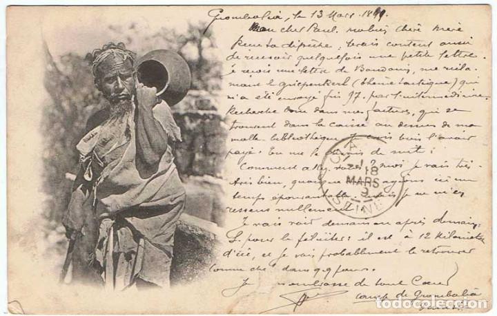 Postais: Postal Tunez Pastor Bereber. Escrita y circulada 1899