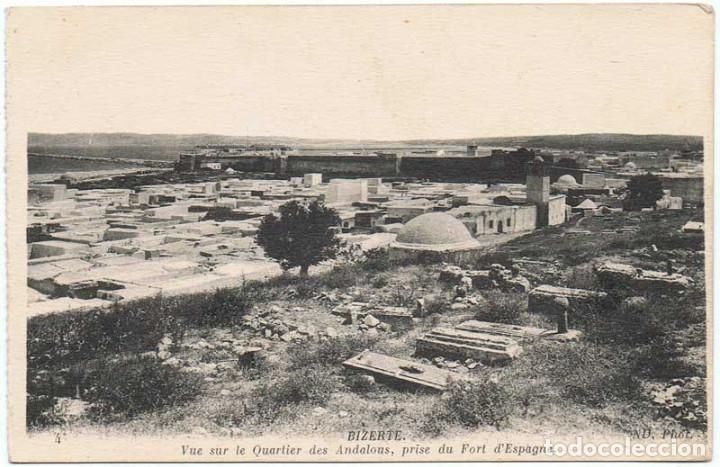 Postais: Postal Tunez. Bizerte. Quartier des Andalous, prise du Fort d'Espagne. Neurdein et Cie.