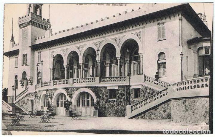 Cartoline: Postal Tunez. Casino du Belvedere. Escrita 1920. Edition E. C. Sin circular