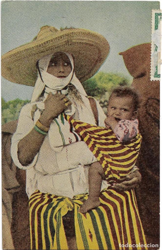 Postcards: MARRUECOS .- MUSULMANA  Y SU HIJO .- EDICION LA EPOCA SERIE A N&ordm; 3