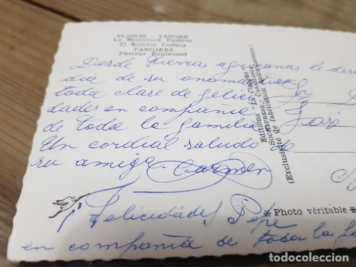 Postales: ANTIGUA POSTAL BOULEVARD PASTEUR T&Aacute;NGER MARRUECOS - Foto 2