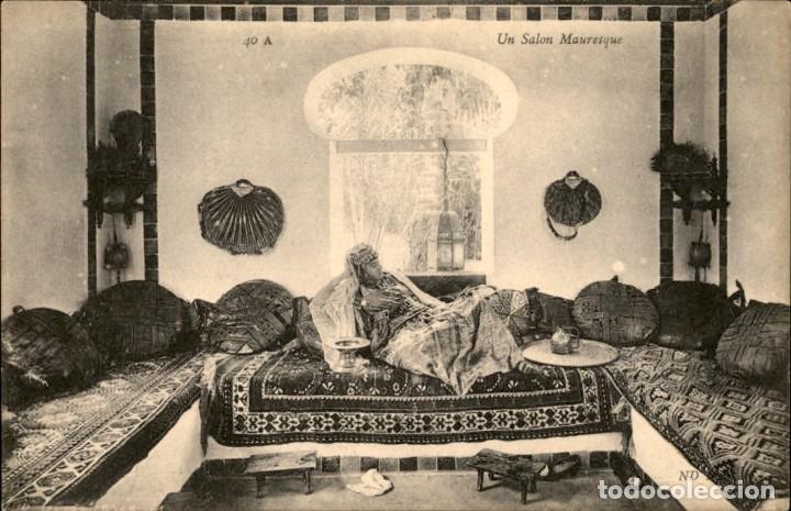 Postcards: Original &ndash; Un salon Mouresque &ndash; Magred &ndash; 14 x 9 cms - CPA