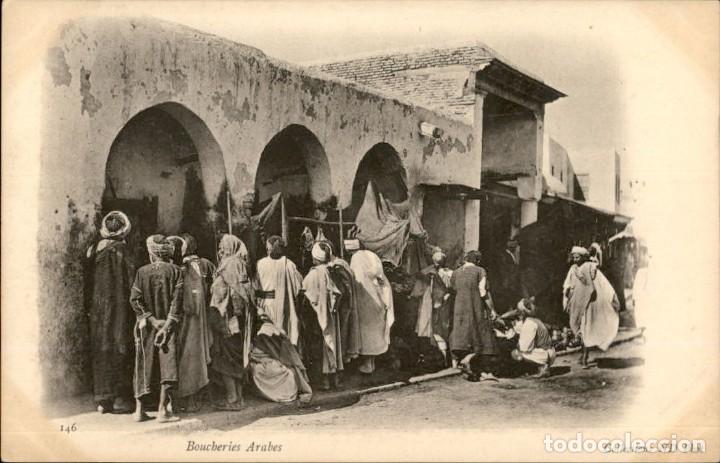 Postales: Original - Scenes et types 146 Boucheries arabes ND &ndash; Magred &ndash; 14 x 9 cms &ndash; CPA