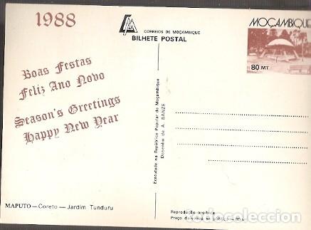Cartes Postales: Mozambique ** & Intero, Maputo, Correto del Jardin Tunduru 1988 (6681)