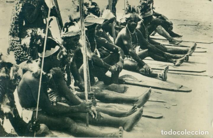 Cartes Postales: GUINEA ESPA&Ntilde;OLA. GUERREROS PAMUES. HACIA 1960.