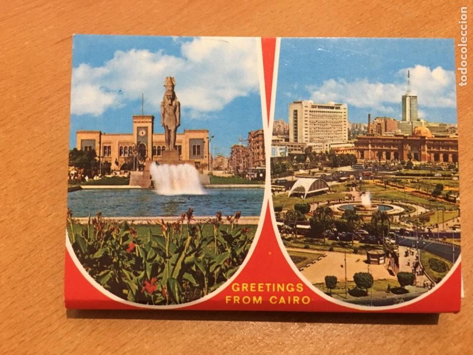 Postales: Libro de 10 miniy postales del Cairo - Foto 1