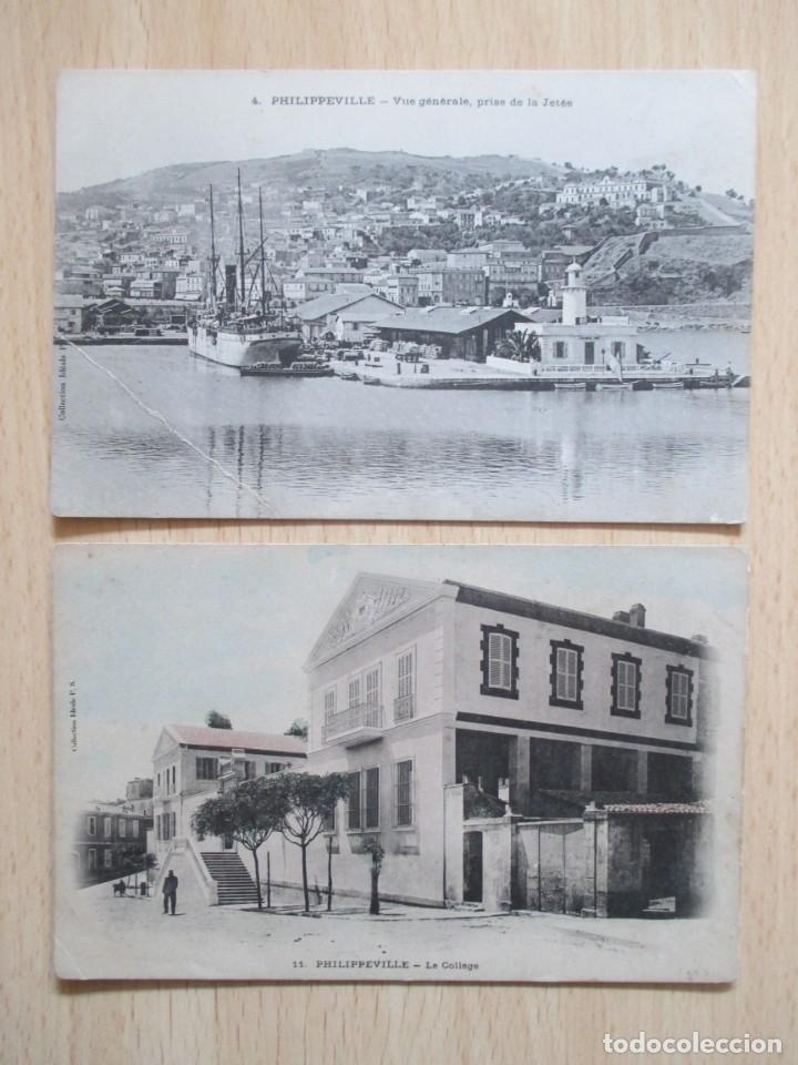 Postais: Lote de 2 tarjetas postales antiguas de Philippeville