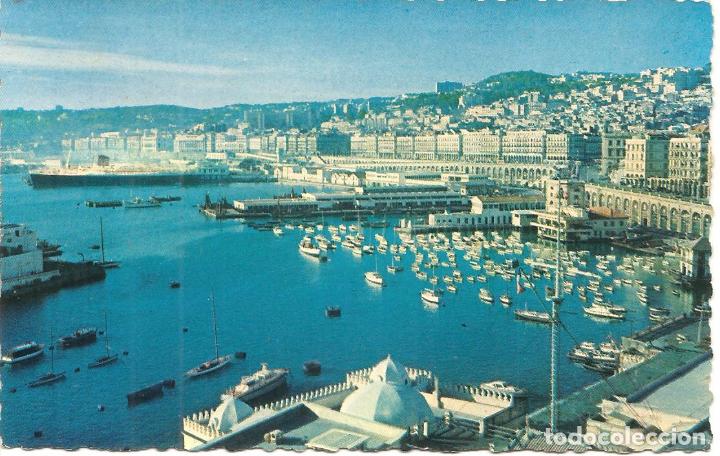 Postais: POSTAL, ALGER-ARGEL, VISTA GENERAL DEL PUERTO, CIRCULADA