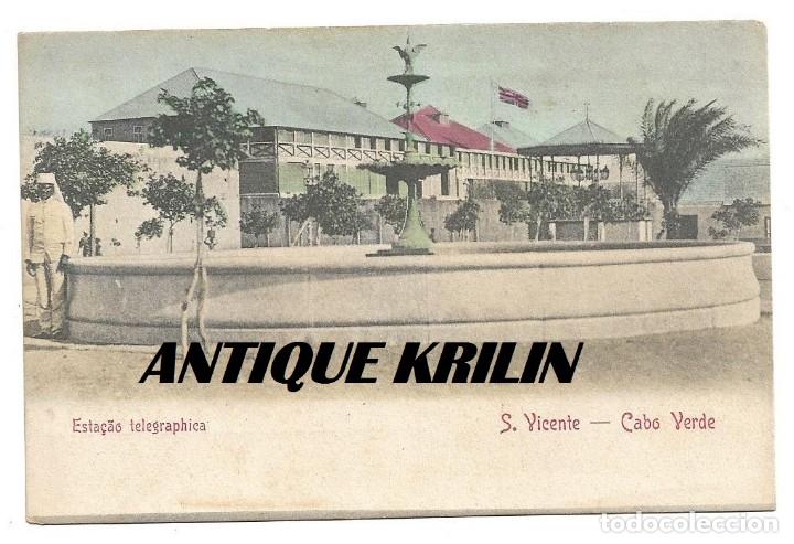 Cartes Postales: CABO VERDE .- SAN VICENTE .- ESTA&Ccedil;AO TELEGRAPHICA