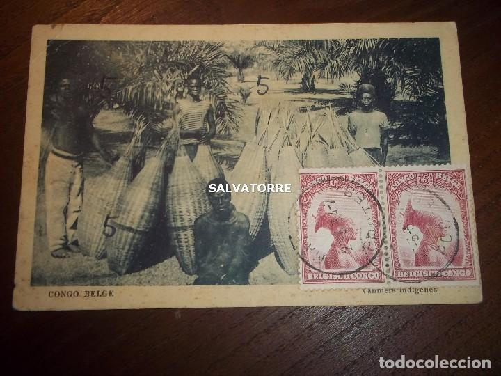 Cartes Postales: POSTAL CONGO BELGA.CIRCULADA A TENERIFE.BELGE.KINSHASA.1947