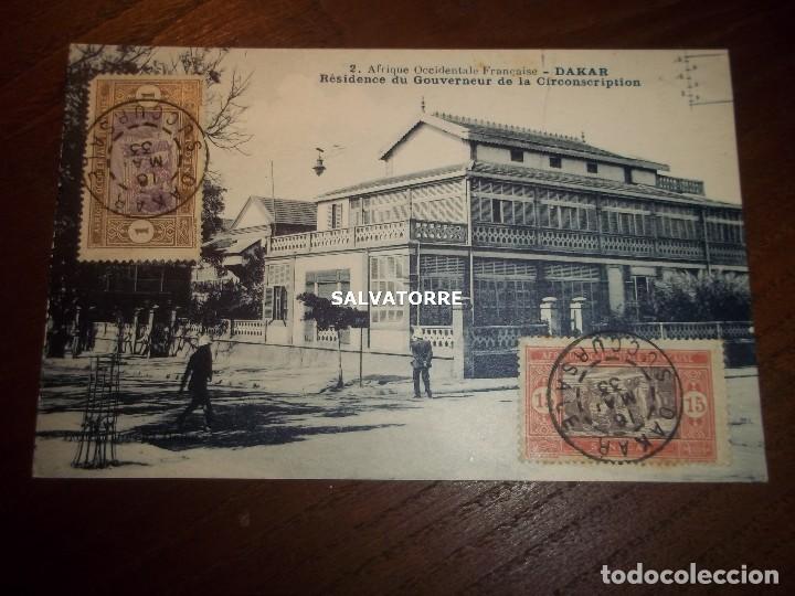 Cartes Postales: AFRICA OCCIDENTAL FRANCESA.DAKAR.SENEGAL.RESIDENCE GOUVERNEUR..FRANCAISE.1933