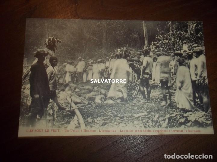 Cartes Postales: OCEANIE FRANCESA.ILES SOUS LE VENT.UN UMUTI A HUAHINE.OCEANIA.FRANCAIS. MUY DIFICIL