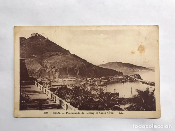 Cartes Postales: ORAN (Argelia) Postal Promenade de Letang et Santa-Cruz. Edita: Eve et Neurdein (h.1930?)