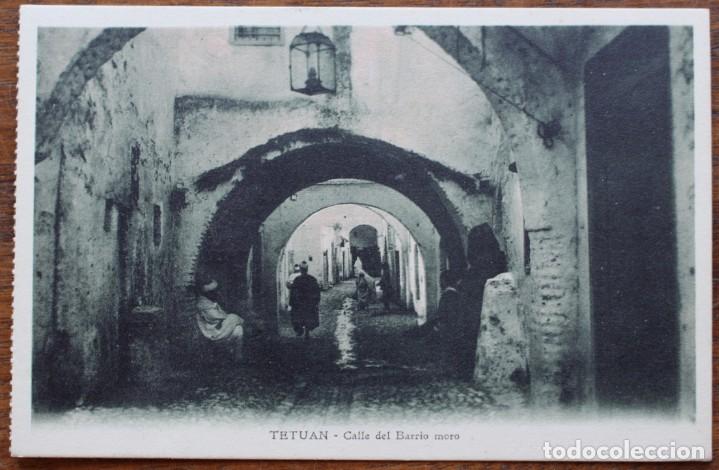 Postales: TETUAN- CALLE DEL BARRIO MORO  - SIN CIRCULAR.