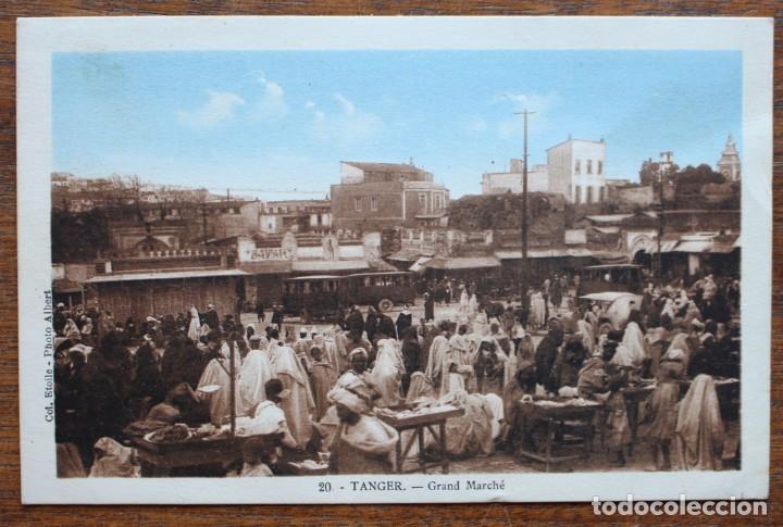 Cartes Postales: TANGER- GRAND MARCH&Eacute; - CIRCULADA 1933