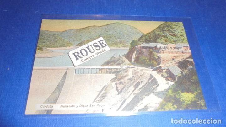 Postais: ARGENTINA - CORDOBA POBLACION Y DIQUE SAN ROQUE S. 50 - 14X9 CM.