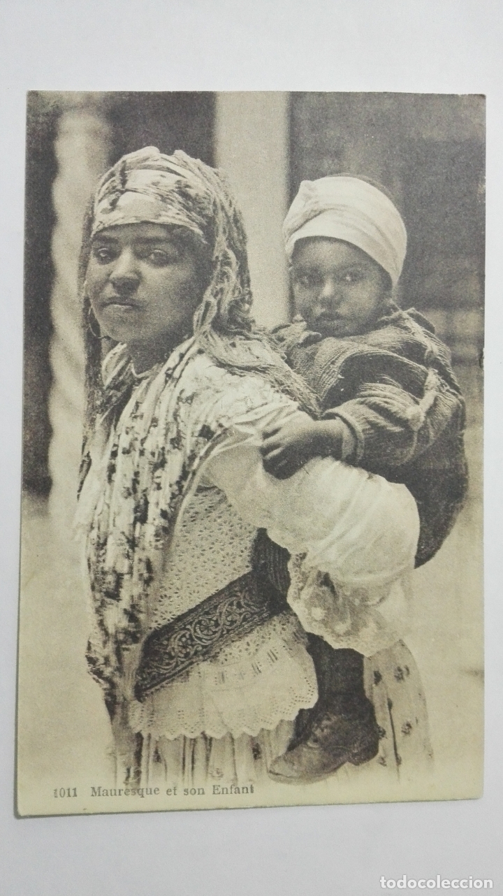 Postais: ANTIGUA POSTAL, MAURESQUE ET SON ENFANT, N&ordm; 1011